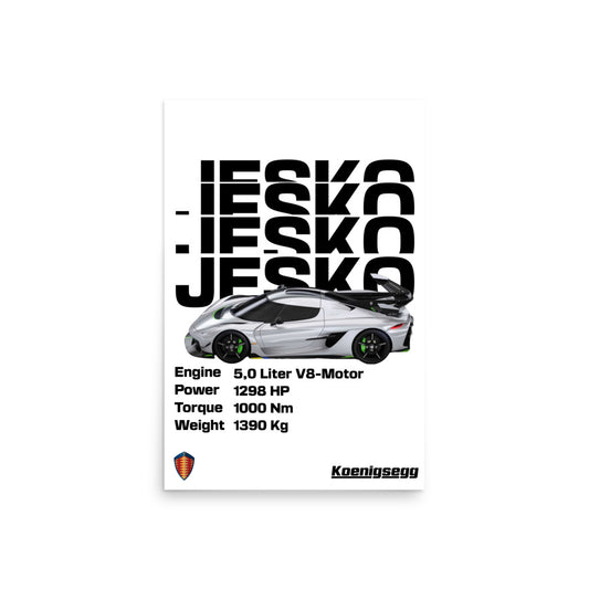 Koenigsegg Jesko absolut (Poster)