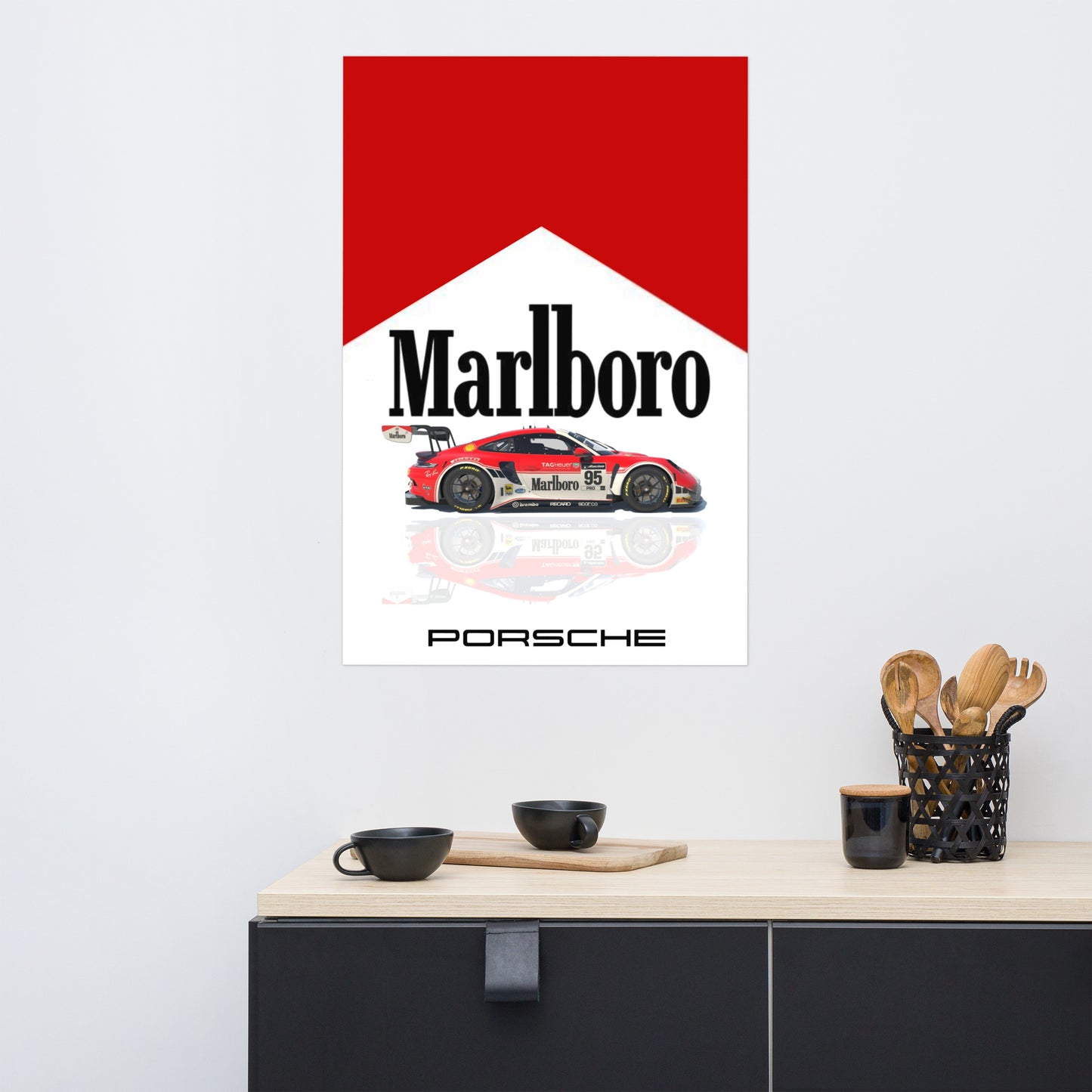 Marlboro x Porsche Poster (Not Framed)